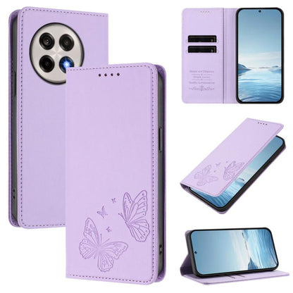 Strong Magnetic Dual Butterfly RFID Vegan Leather Phone Case, For OnePlus 13T, For OnePlus 13R / Ace 5 / Ace 5 Pro