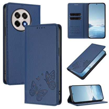 Strong Magnetic Dual Butterfly RFID Vegan Leather Phone Case, For OnePlus 13T, For OnePlus 13R / Ace 5 / Ace 5 Pro