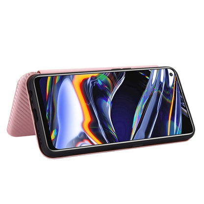 Carbon Fiber Texture Magnetic Horizontal Flip TPU + PC + PU Leather Case with Card Slot, For OPPO Realme 7 Pro, For Alcatel 1SE 2020 (Pink), For Alcatel 1SE 2020 (Black), For Alcatel 1SE 2020 (Blue), For Alcatel 1SE 2020 (Green)                        ...