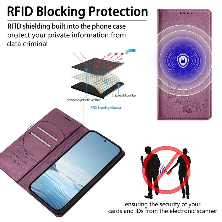 Peony Embossed Magnetic RFID Vegan Leather Phone Case, For OnePlus Turbo 6X Pro 5G, For OnePlus Turbo 6 / Turbo 6V