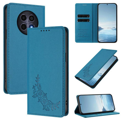 Peony Embossed Magnetic RFID Vegan Leather Phone Case, For Realme C63 5G, For Realme 13 5G / 12 5G / 12x / 12x India