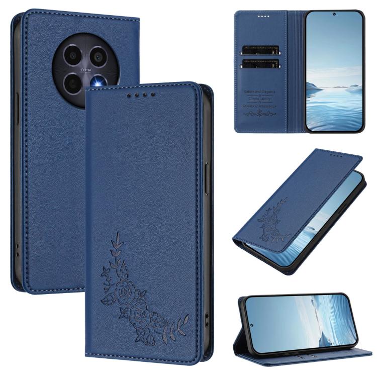 Peony Embossed Magnetic RFID Vegan Leather Phone Case, For Realme C63 5G, For Realme 13 5G / 12 5G / 12x / 12x India