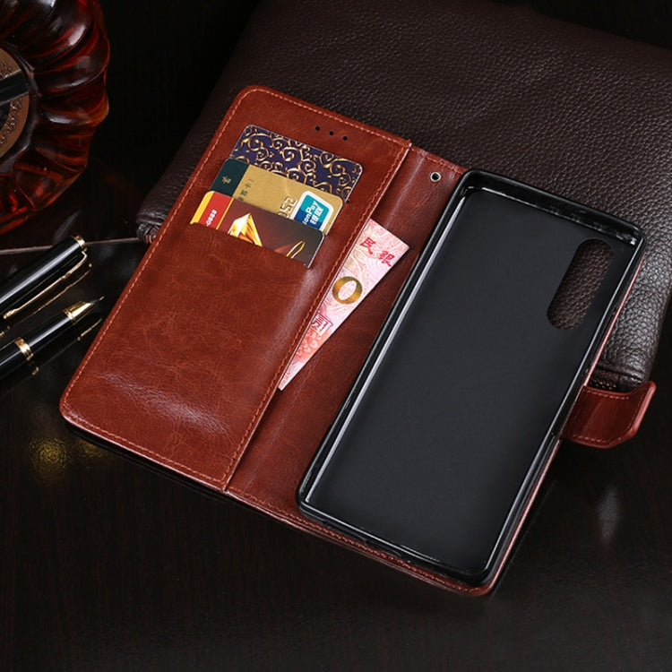 idewei Crazy Horse Texture Horizontal Flip Leather Case with Holder & Card Slots & Wallet, For Sony Xperia 5 II, For TCL 10 Pro, For TCL 10L