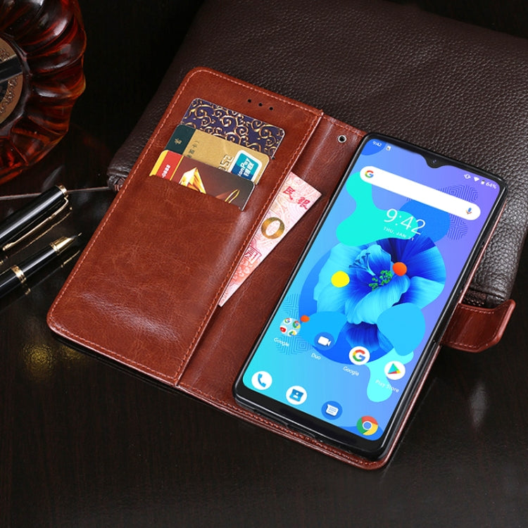 idewei Crazy Horse Texture Horizontal Flip Leather Case with Holder & Card Slots & Wallet, For Umidigi A7, For ZTE Axon 11 5G, For ZTE Blade A7 Prime