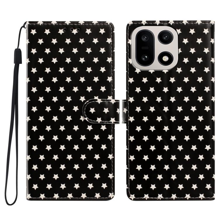 Star Pattern Magnetic Buckle Vegan Leather Phone Case with Wrist Strap, For OnePlus Nord 6 5G, For OnePlus 15T, For OnePlus Ace 6, For OnePlus 15