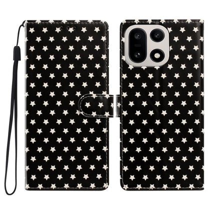 Star Pattern Magnetic Buckle Vegan Leather Phone Case with Wrist Strap, For OnePlus Nord 6 5G, For OnePlus 15T, For OnePlus Ace 6, For OnePlus 15