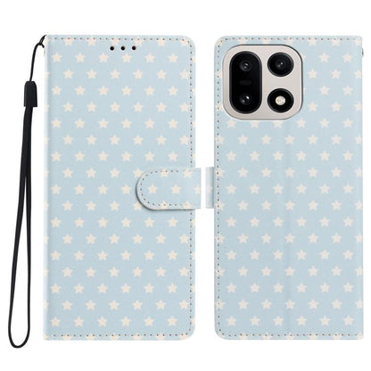 Star Pattern Magnetic Buckle Vegan Leather Phone Case with Wrist Strap, For OnePlus Nord 6 5G, For OnePlus 15T, For OnePlus Ace 6, For OnePlus 15
