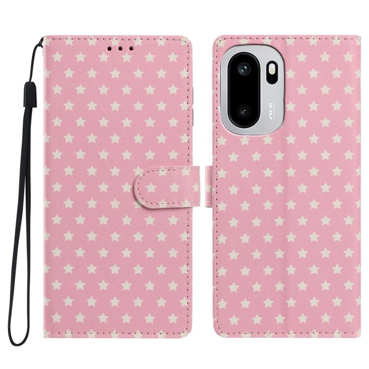 Star Pattern Magnetic Buckle Vegan Leather Phone Case with Wrist Strap, For OnePlus Nord 6 5G, For OnePlus 15T, For OnePlus Ace 6, For OnePlus 15