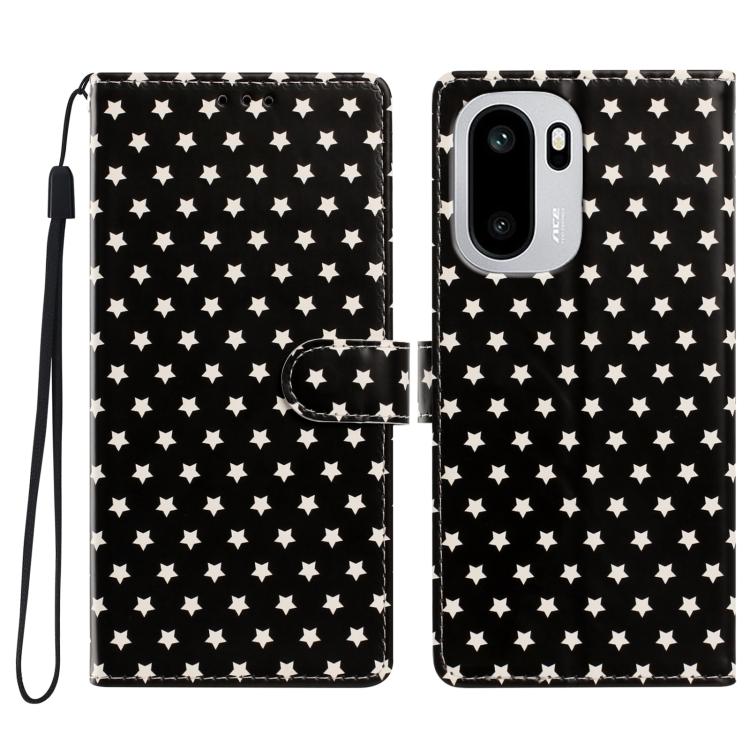 Star Pattern Magnetic Buckle Vegan Leather Phone Case with Wrist Strap, For OnePlus Nord 6 5G, For OnePlus 15T, For OnePlus Ace 6, For OnePlus 15
