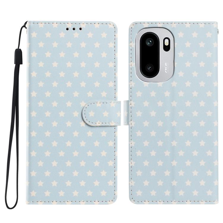 Star Pattern Magnetic Buckle Vegan Leather Phone Case with Wrist Strap, For OnePlus Nord 6 5G, For OnePlus 15T, For OnePlus Ace 6, For OnePlus 15