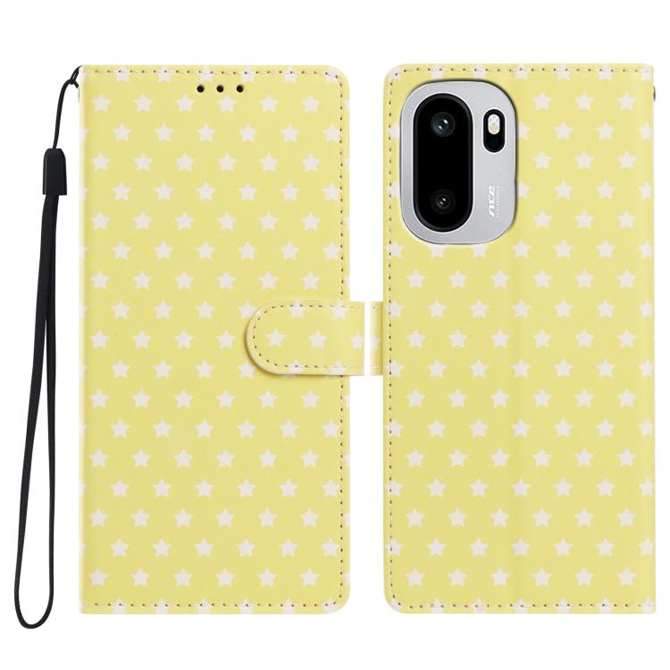 Star Pattern Magnetic Buckle Vegan Leather Phone Case with Wrist Strap, For OnePlus Nord 6 5G, For OnePlus 15T, For OnePlus Ace 6, For OnePlus 15