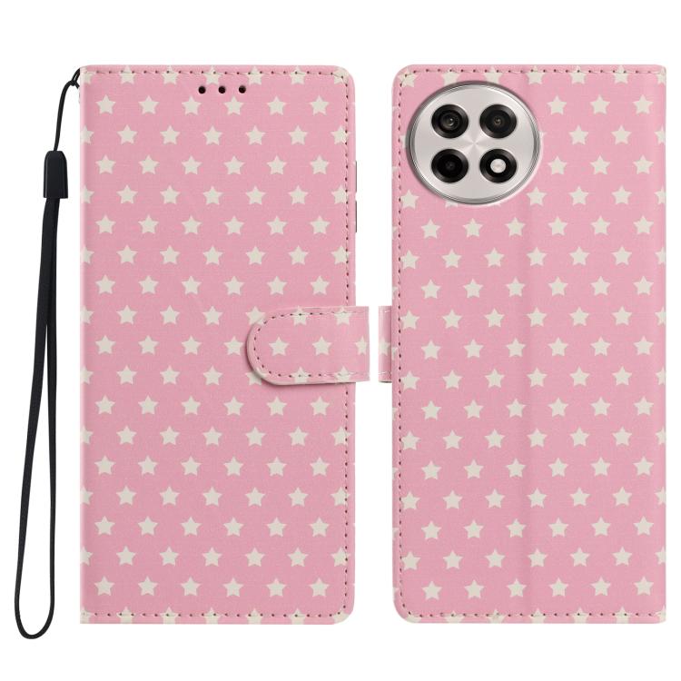Star Pattern Magnetic Buckle Vegan Leather Phone Case with Wrist Strap, For OnePlus 13T, For OnePlus Nord CE5, For OnePlus Ace 5, For OnePlus 13
