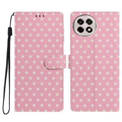 Star Pattern Magnetic Buckle Vegan Leather Phone Case with Wrist Strap, For OnePlus 13T, For OnePlus Nord CE5, For OnePlus Ace 5, For OnePlus 13