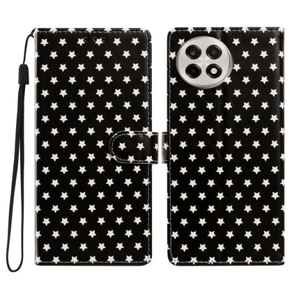 Star Pattern Magnetic Buckle Vegan Leather Phone Case with Wrist Strap, For OnePlus 13T, For OnePlus Nord CE5, For OnePlus Ace 5, For OnePlus 13