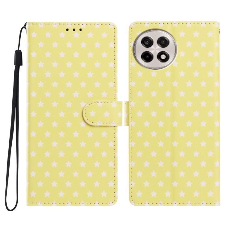Star Pattern Magnetic Buckle Vegan Leather Phone Case with Wrist Strap, For OnePlus 13T, For OnePlus Nord CE5, For OnePlus Ace 5, For OnePlus 13