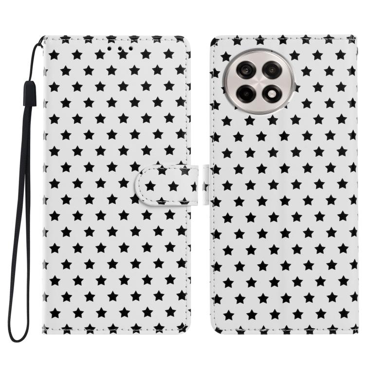 Star Pattern Magnetic Buckle Vegan Leather Phone Case with Wrist Strap, For OnePlus 13T, For OnePlus Nord CE5, For OnePlus Ace 5, For OnePlus 13