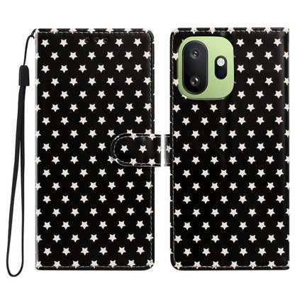 Star Pattern Magnetic Buckle Vegan Leather Phone Case with Wrist Strap, For OnePlus Nord 6 5G, For OnePlus 15T, For OnePlus Ace 6, For OnePlus 15