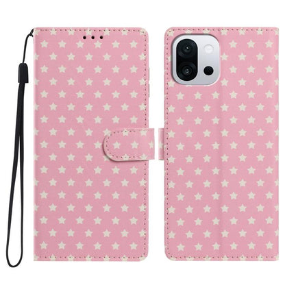 Star Pattern Magnetic Buckle Vegan Leather Phone Case with Wrist Strap, For OnePlus 13T, For OnePlus Nord CE5, For OnePlus Ace 5, For OnePlus 13
