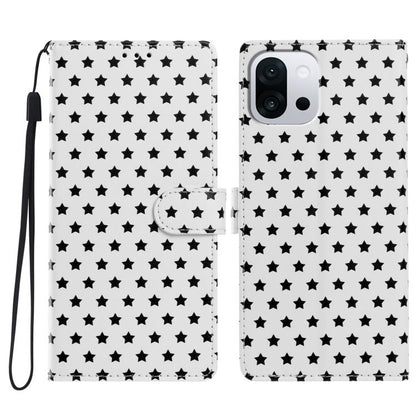 Star Pattern Magnetic Buckle Vegan Leather Phone Case with Wrist Strap, For OnePlus 13T, For OnePlus Nord CE5, For OnePlus Ace 5, For OnePlus 13