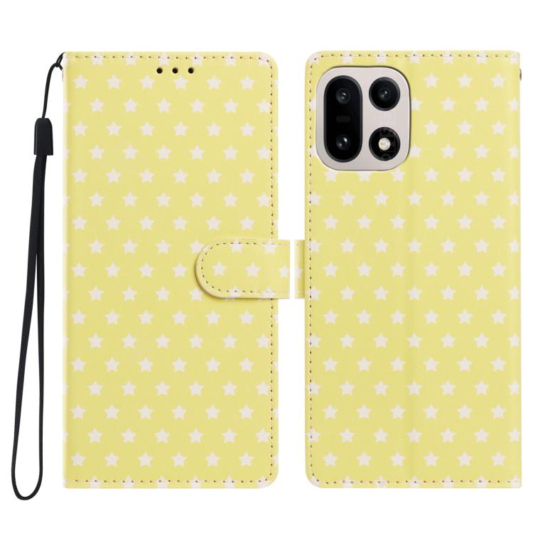 Star Pattern Magnetic Buckle Vegan Leather Phone Case with Wrist Strap, For OnePlus 13T, For OnePlus Nord CE5, For OnePlus Ace 5, For OnePlus 13
