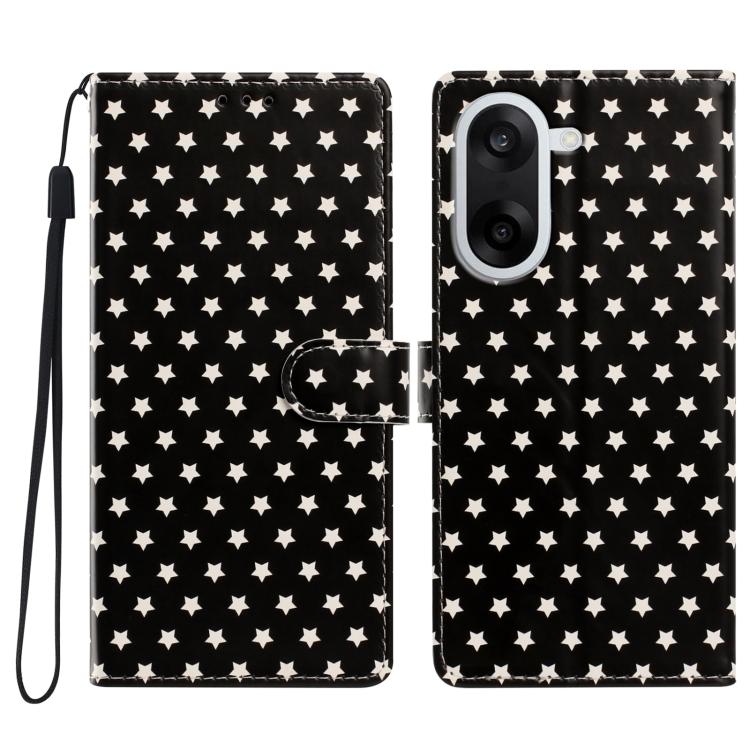 Star Pattern Magnetic Buckle Vegan Leather Phone Case with Wrist Strap, For OnePlus 13T, For OnePlus Nord CE5, For OnePlus Ace 5, For OnePlus 13