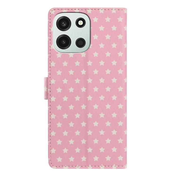 Star Pattern Magnetic Buckle Vegan Leather Phone Case with Wrist Strap, For OnePlus Nord 6 5G, For OnePlus 15T, For OnePlus Ace 6, For OnePlus 15