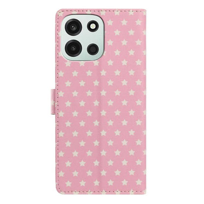 Star Pattern Magnetic Buckle Vegan Leather Phone Case with Wrist Strap, For OnePlus Nord 6 5G, For OnePlus 15T, For OnePlus Ace 6, For OnePlus 15