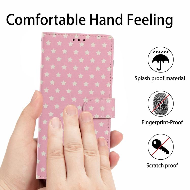 Star Pattern Magnetic Buckle Vegan Leather Phone Case with Wrist Strap, For OnePlus Nord 6 5G, For OnePlus 15T, For OnePlus Ace 6, For OnePlus 15