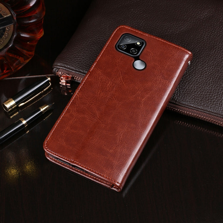 idewei Crazy Horse Texture Horizontal Flip Leather Case with Holder & Card Slots & Wallet, For OPPO Realme V3, For OPPO Realme V5 5G, For OPPO Realme X7