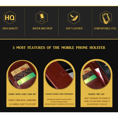 idewei Crazy Horse Texture Horizontal Flip Leather Case with Holder & Card Slots & Wallet, For OPPO Realme V3, For OPPO Realme V5 5G, For OPPO Realme X7