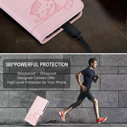 Cat Butterfly Embossed RFID Vegan Leather Phone Case with Strap, For OnePlus Ace 6 Ultra 5G, For OnePlus Nord 6 5G, For OnePlus 15T