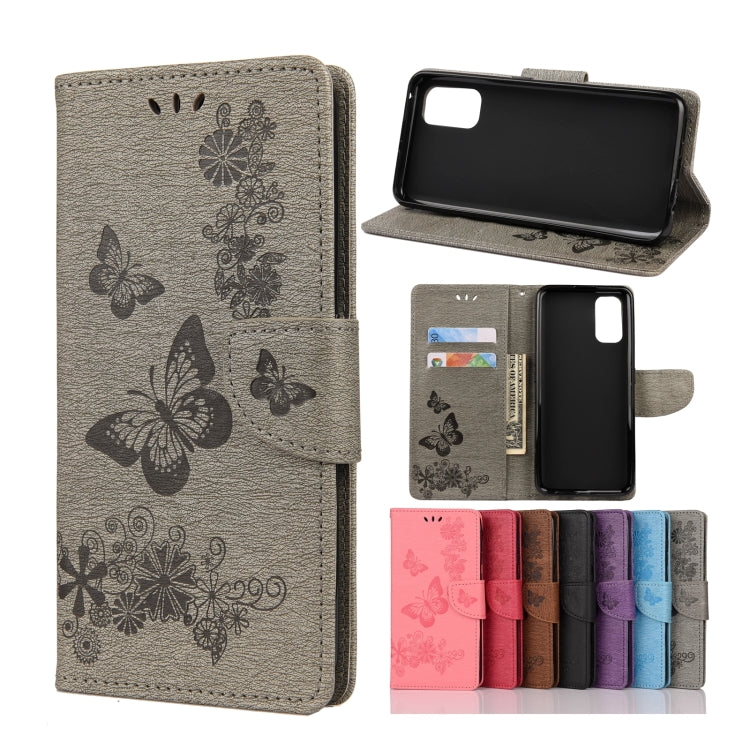 Butterflies Embossing Horizontal Flip Leather Case with Holder & Card Slots & Wallet, For OPPO Realme 7 Pro 5G, For OPPO Reno4 Pro 5G, For Xiaomi Mi 10T Lite 5G