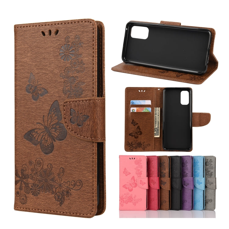 Butterflies Embossing Horizontal Flip Leather Case with Holder & Card Slots & Wallet, For OPPO Realme 7 Pro 5G, For OPPO Reno4 Pro 5G, For Xiaomi Mi 10T Lite 5G