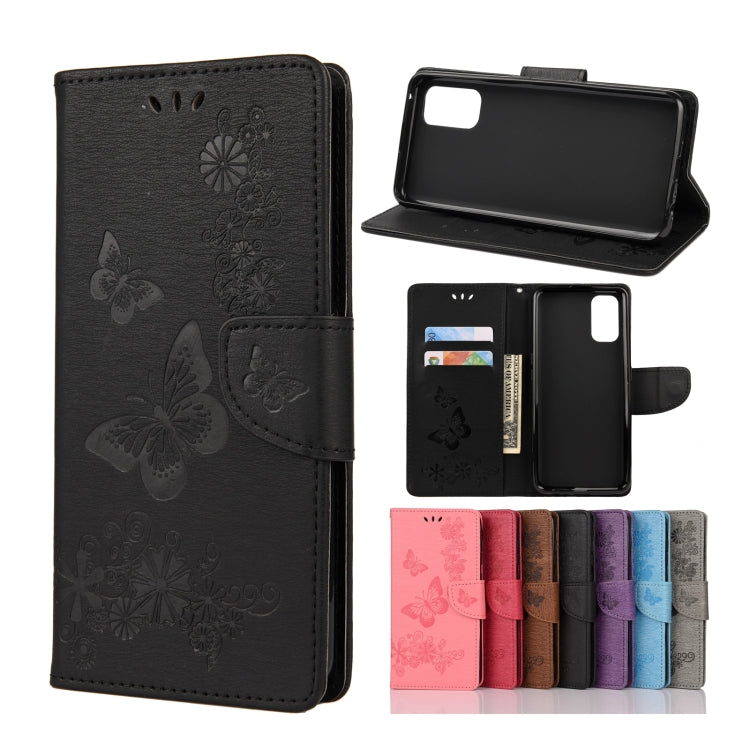 Butterflies Embossing Horizontal Flip Leather Case with Holder & Card Slots & Wallet, For OPPO Realme 7 Pro 5G, For OPPO Reno4 Pro 5G, For Xiaomi Mi 10T Lite 5G