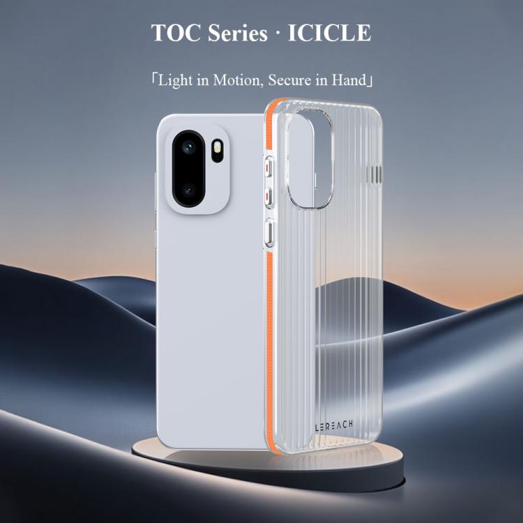 LeReach TOC Icicle Series Ice Mist Double-Sided Non-Slip Phone Case, For OnePlus Ace 6/Ace 6T/15R, For OnePlus 15