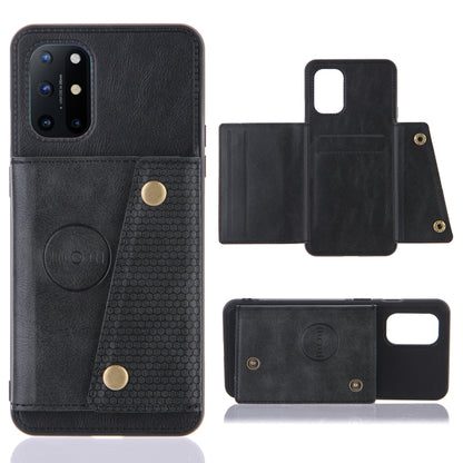 Double Buckle PU + TPU Shockproof Magnetic Protective Case with Card Slots & Holder, For OnePlus 8T, For OPPO F17 Pro, For OPPO Realme 7 5G, For OPPO Realme 7i, For OPPO Realme 7 Pro, For Xiaomi Poco X3