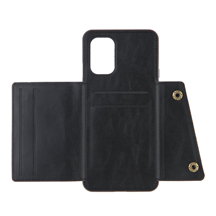 Double Buckle PU + TPU Shockproof Magnetic Protective Case with Card Slots & Holder, For OnePlus 8T, For OPPO F17 Pro, For OPPO Realme 7 5G, For OPPO Realme 7i, For OPPO Realme 7 Pro, For Xiaomi Poco X3
