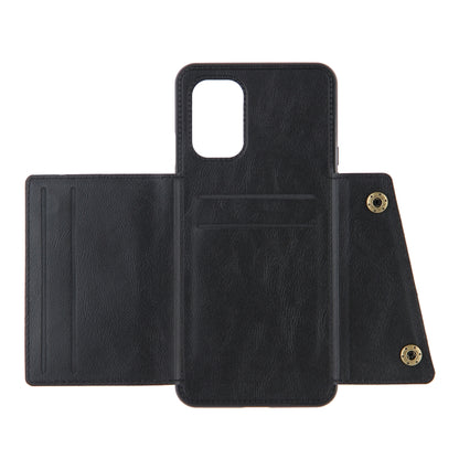 Double Buckle PU + TPU Shockproof Magnetic Protective Case with Card Slots & Holder, For OnePlus 8T, For OPPO F17 Pro, For OPPO Realme 7 5G, For OPPO Realme 7i, For OPPO Realme 7 Pro, For Xiaomi Poco X3