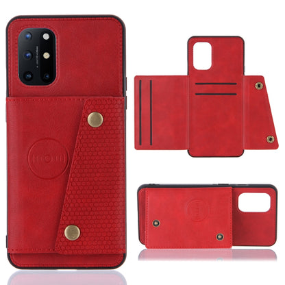 Double Buckle PU + TPU Shockproof Magnetic Protective Case with Card Slots & Holder, For OnePlus 8T, For OPPO F17 Pro, For OPPO Realme 7 5G, For OPPO Realme 7i, For OPPO Realme 7 Pro, For Xiaomi Poco X3