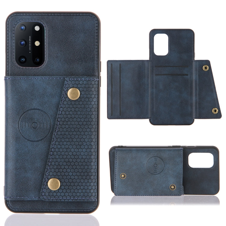 Double Buckle PU + TPU Shockproof Magnetic Protective Case with Card Slots & Holder, For OnePlus 8T, For OPPO F17 Pro, For OPPO Realme 7 5G, For OPPO Realme 7i, For OPPO Realme 7 Pro, For Xiaomi Poco X3