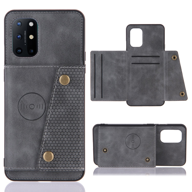Double Buckle PU + TPU Shockproof Magnetic Protective Case with Card Slots & Holder, For OnePlus 8T, For OPPO F17 Pro, For OPPO Realme 7 5G, For OPPO Realme 7i, For OPPO Realme 7 Pro, For Xiaomi Poco X3