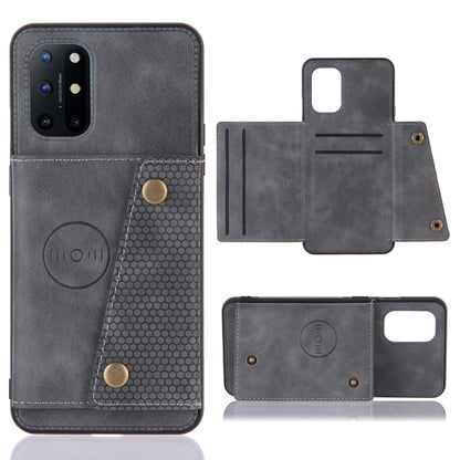 Double Buckle PU + TPU Shockproof Magnetic Protective Case with Card Slots & Holder, For OnePlus 8T, For OPPO F17 Pro, For OPPO Realme 7 5G, For OPPO Realme 7i, For OPPO Realme 7 Pro, For Xiaomi Poco X3