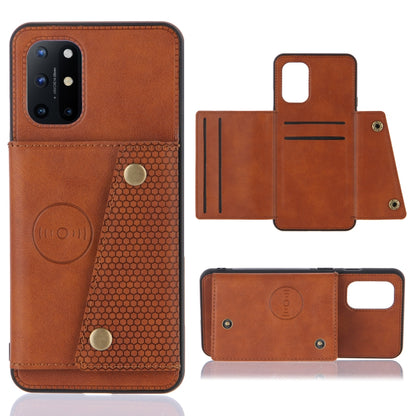 Double Buckle PU + TPU Shockproof Magnetic Protective Case with Card Slots & Holder, For OnePlus 8T, For OPPO F17 Pro, For OPPO Realme 7 5G, For OPPO Realme 7i, For OPPO Realme 7 Pro, For Xiaomi Poco X3