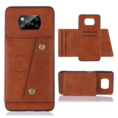 Double Buckle PU + TPU Shockproof Magnetic Protective Case with Card Slots & Holder, For OnePlus 8T, For OPPO F17 Pro, For OPPO Realme 7 5G, For OPPO Realme 7i, For OPPO Realme 7 Pro, For Xiaomi Poco X3