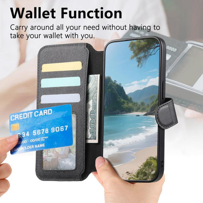 Twill Fabric MagSafe RFID Anti-theft Zipper Wallet Leather Phone Case, For OnePlus Ace 6 / 6T, For OnePlus 15, For OnePlus 13R, For OnePlus 13