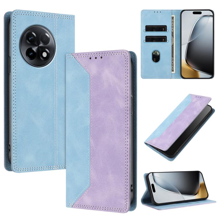 Skin Feel Two-tone RFID Blocking Vegan Leather Phone Case, For OnePlus Nord CE 3 Lite / Nord N30, For OnePlus Ace 2V / Nord 3, For OnePlus 11R