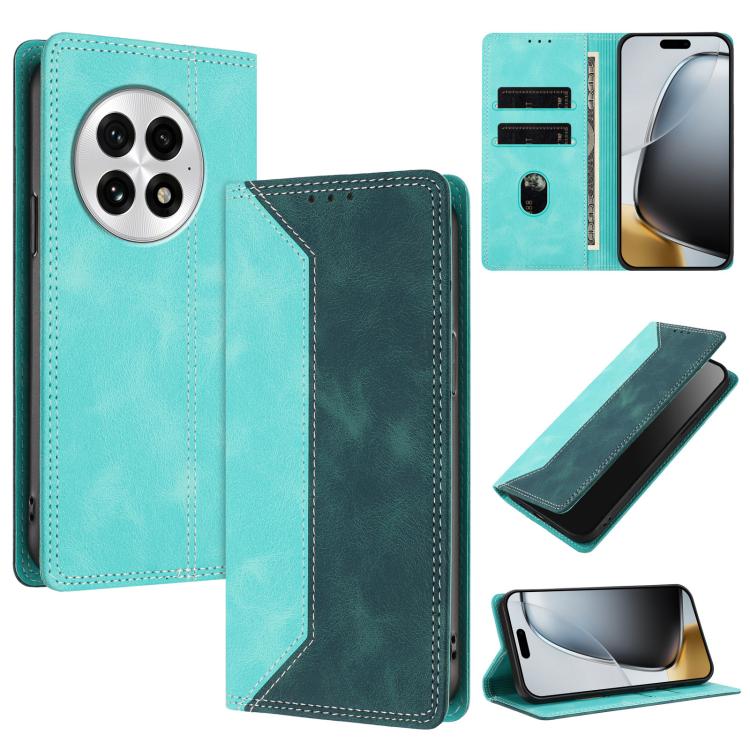 Skin Feel Two-tone RFID Blocking Vegan Leather Phone Case, For OnePlus Ace 5 / Ace 5 Pro / 13R 5G, For OnePlus 13, For OnePlus Nord 4