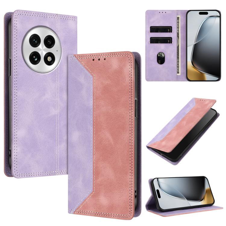 Skin Feel Two-tone RFID Blocking Vegan Leather Phone Case, For OnePlus Ace 5 / Ace 5 Pro / 13R 5G, For OnePlus 13, For OnePlus Nord 4