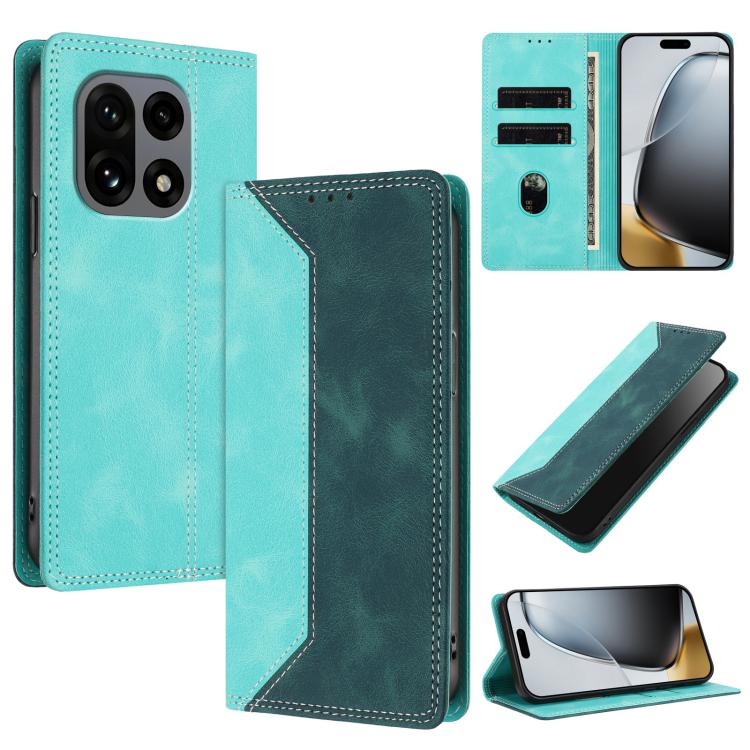 Skin Feel Two-tone RFID Blocking Vegan Leather Phone Case, For OnePlus 15, For OnePlus Nord 5 / Ace 5 Ultra, For OnePlus Nord CE5 / Ace 5 Racing