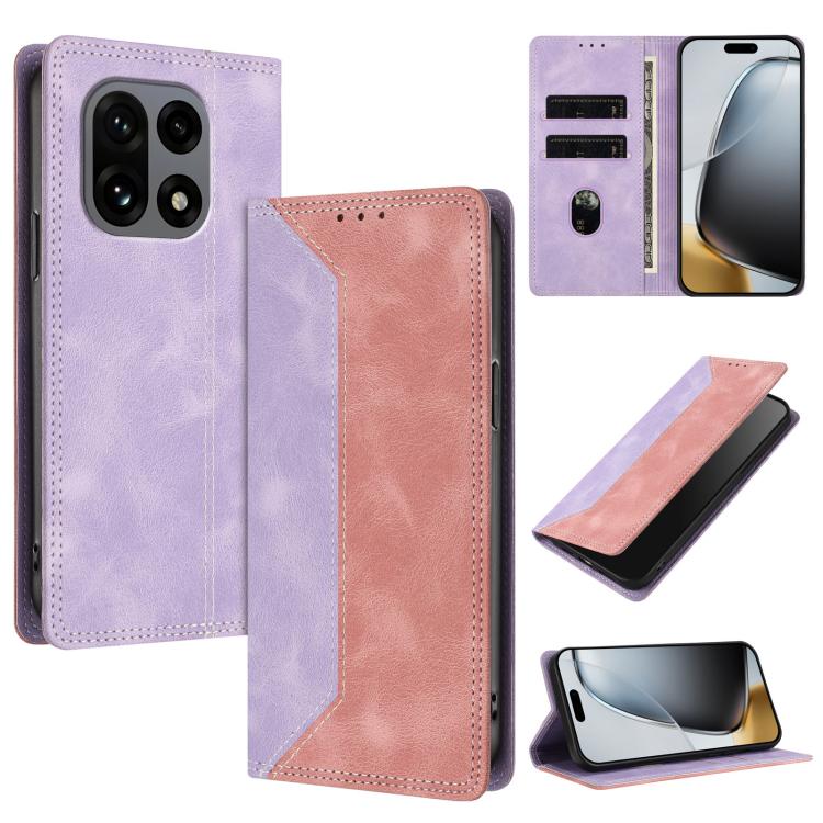 Skin Feel Two-tone RFID Blocking Vegan Leather Phone Case, For OnePlus 15, For OnePlus Nord 5 / Ace 5 Ultra, For OnePlus Nord CE5 / Ace 5 Racing
